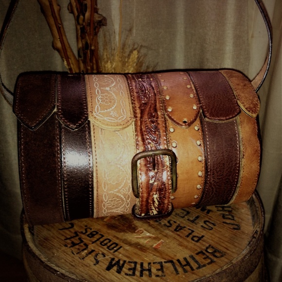 RODARTE Distressed Belt Barrel Bag